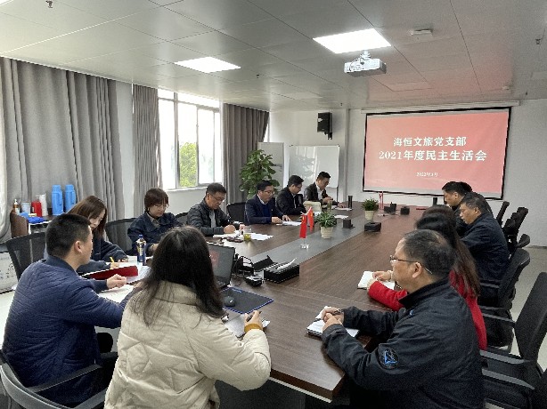 海恒文旅党支部召开2021年度组织生活会暨民主评议党员会议.jpg